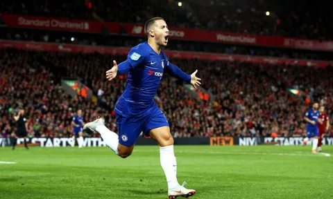 Biến Liverpool thành 'trò hề', Hazard giúp Chelsea lội ngược dòng ngoạn mục tại Anfield