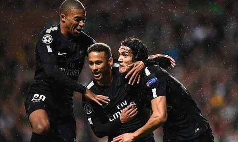 Bộ ba 'nguyên tử' tỏa sáng, PSG để lại ác mộng cho nhà vô địch Scotland