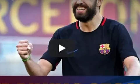 Buổi tập vô cùng phấn khởi của Barca trước trận Malaga
