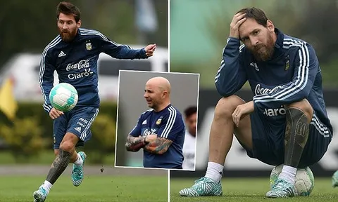 Cận cảnh buổi tập của Messi và đồng đội ở Argentina
