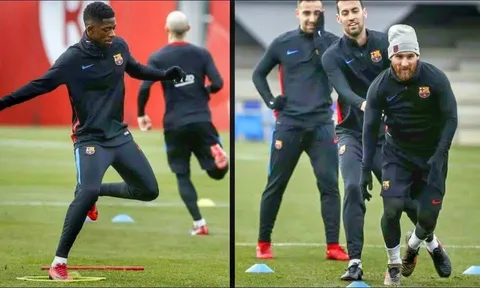 Cận cảnh buổi tập trọn vẹn của Ousmane Dembele
