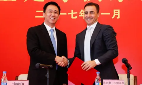Cannavaro rạng ngời trong ngày trở lại nắm quyền tại Guangzhou