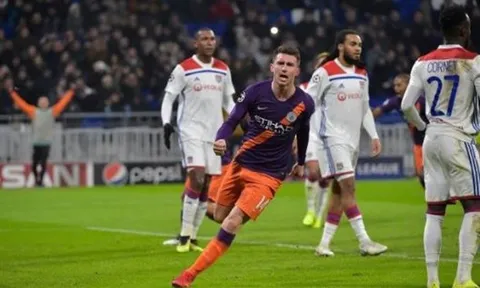 Rượt đuổi siêu kịch tính, Man City hòa hú vía trước Lyon