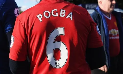 Cầu thủ có áo đấu bán chạy nhất: Pogba số 1, Lukaku theo sau