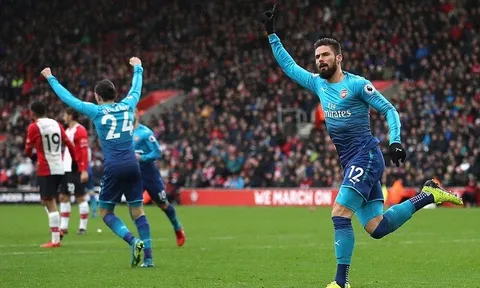 Chấm điểm Arsenal: "Đầu vàng" Giroud cứu vớt Pháo thủ