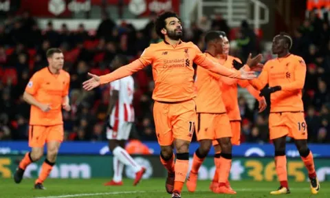 Chấm điểm Liverpool 3-0 Stoke: 25 phút và 10 điểm cho Salah