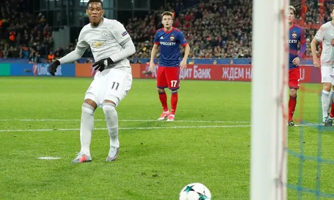 Chấm điểm Man Utd sau trận thắng CSKA Moscow: Martial hơn cả Lukaku