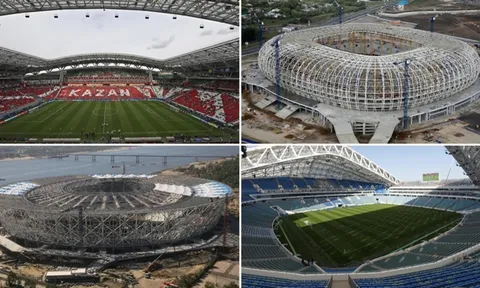 Chiêm ngưỡng những sân vận động hoành tráng đón World Cup 2018