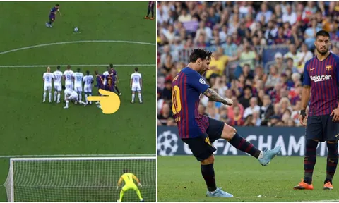 Mục tiêu MU "chơi chiêu" vẫn không ngăn được Messi lập siêu phẩm
