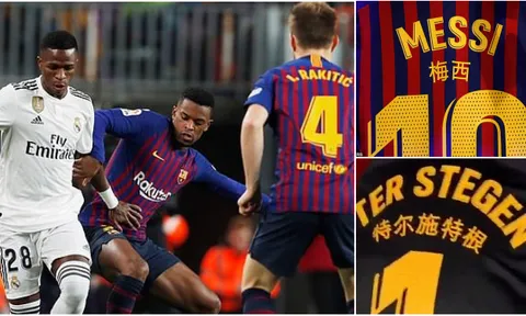 Barca bị cấm mặc áo đấu Trung Quốc ở El Clasico
