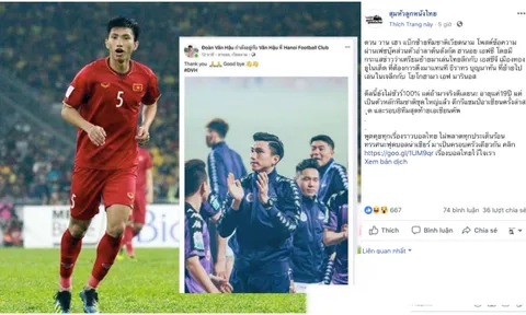 CỰC NÓNG! Người Thái đưa tin Đoàn Văn Hậu đã "say goodbye" Hà Nội