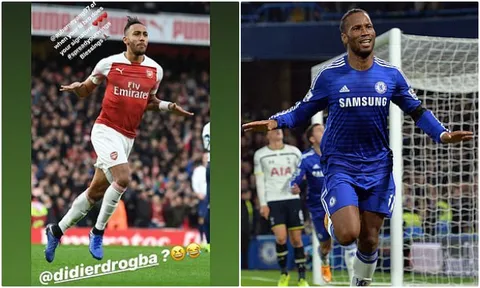 Drogba nói gì khi Aubameyang "nhái" phong cách ăn mừng của mình?