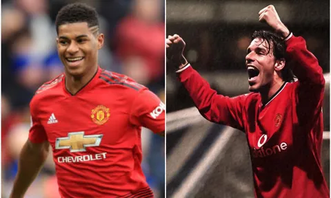 Rashford cân bằng thành tích của Nistelrooy và Van Persie