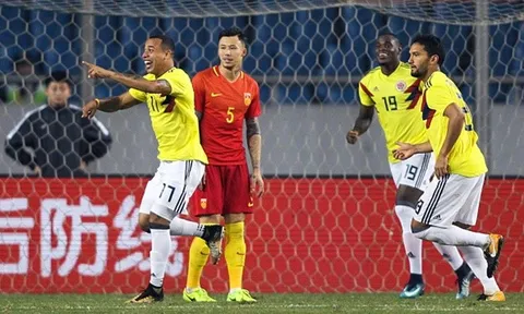 Colombia thị uy giấc mơ vươn tầm của bóng đá Trung Quốc
