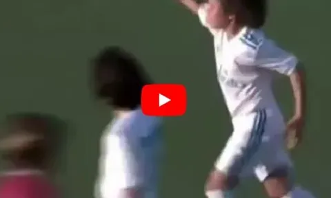 Con trai Marcelo, Enzo ghi hat-trick cho đội trẻ Real