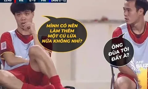 Ảnh chế: Công Phượng ủ mưu ghi bàn, Quang Hải bị "Yasuo" hỏi thăm