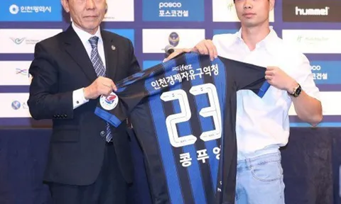 CHÍNH THỨC: Công Phượng ra mắt CLB Incheon United
