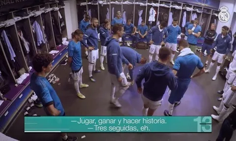 Real tiết lộ hình ảnh cuối cùng về Ronaldo trong phòng thay đồ