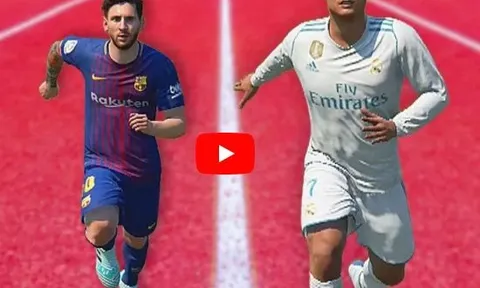 Cristiano Ronaldo đua tốc độ với Lionel Messi trong FIFA 18