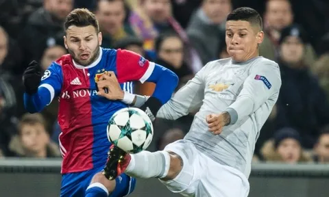 Cú rocket suýt thành siêu phẩm của Marcos Rojo vs Basel