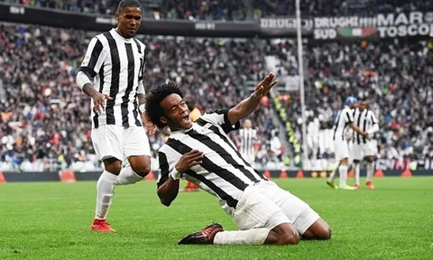 Cuadrado mừng ra mặt khi "giải cứu" thành công Juventus