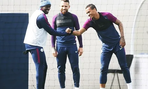 Sân tập Man City tràn ngập tiếng cười trước trận gặp West Brom