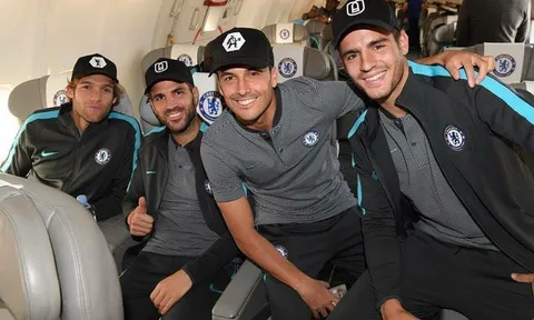 Dàn sao Chelsea tỏ vẻ phấn khích trong ngày hành quân đến Madrid