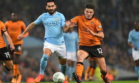 Man City thắng nhọc Wolves trên chấm penalty may rủi