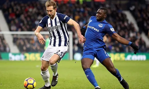 Vắng Rooney, Everton chia điểm nhạt nhoà với West Brom