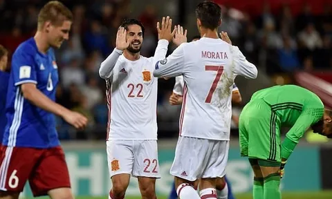 Liechtenstein 0-8 Tây Ban Nha: Màn "thảm sát" ở Rheinpark Stadion