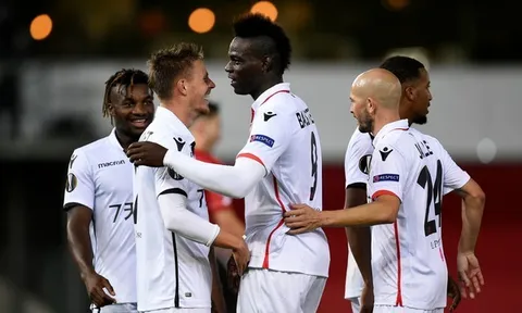 Zulte-Waregem 1-5 Nice: Balotelli ghi bàn hay, kiến tạo giỏi