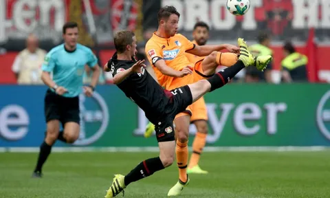 Bayer Leverkusen 2-2 Hoffenheim: Kịch tính đến phút cuối