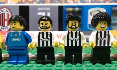 Đại chiến Milan - Juventus theo phong cách Lego