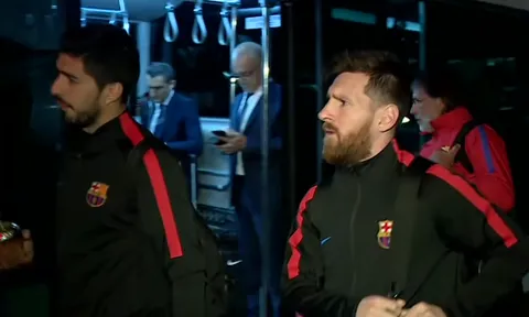 Dàn sao Barca hành quân đến ngoại ô Madrid