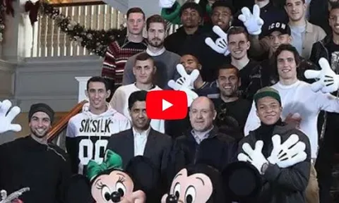 Dàn sao Paris Saint-Germain hí hửng đến thăm Disneyland