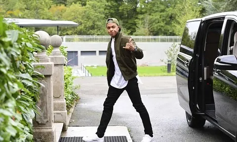 Dàn soái ca tuyển Pháp tập trung, Mbappe vận đồ cực chất