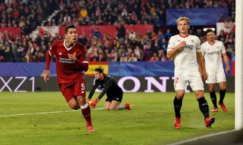 Dẫn trước 3 bàn, Liverpool vẫn không thể thắng trước Sevilla