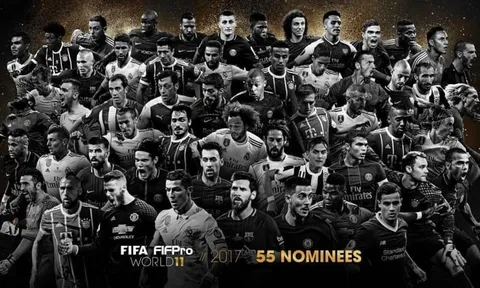 Danh sách đề cử ĐHTB FIFA 2017: Quỷ đỏ lấy lại vị thế