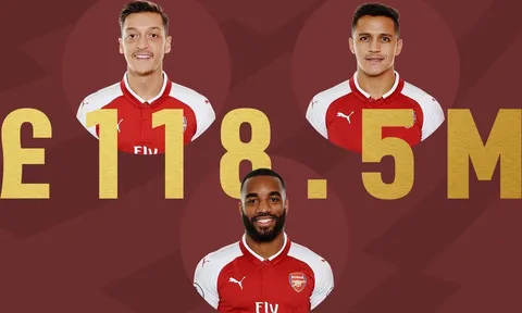 Đấu Everton, Arsenal đầu tiên trình làng "ba bom tấn"