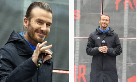 David Beckham lộ 'tuổi già' khi dự sự kiện tại Thượng Hải