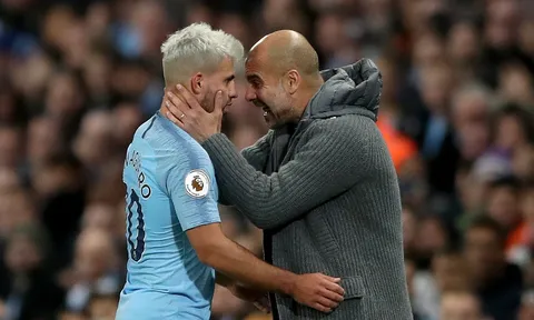 Đây, điều Aguero đã nói với Pep Guardiola sau khi bị thay ra