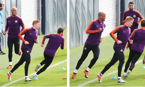 De Bruyne trở lại, Aguero vẫn bình thường trước tin đồn chấn thương