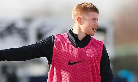 De Buyne sung sức, sẵn sàng tái xuất trận gặp Leicester City