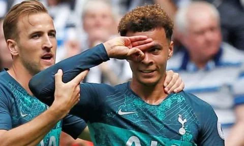 Dele Alli thách thức thế giới với động tác ăn mừng từ 'phim con heo'