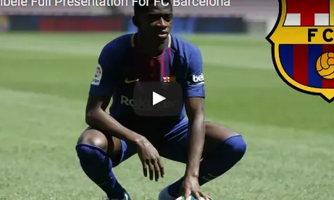 Dembele tâng bóng khá tệ trong ngày ra mắt Barca