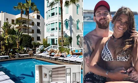 Messi nhận 'gạch đá' vì... khách sạn