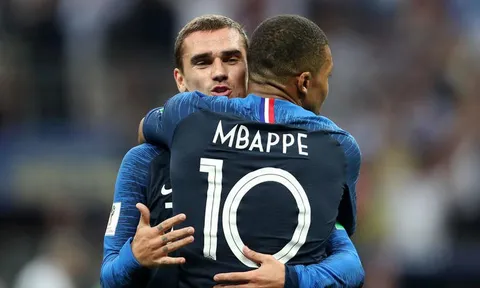 Deschamps lên tiếng về mối quan hệ giữa Griezmann và Mbappe