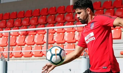 Diego Costa đã có buổi tập đầu tiên sau khi trở lại Atletico