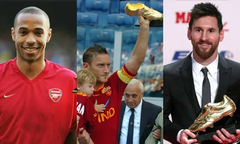 Điểm lại 10 siêu sao nhận giải 'Chiếc giày vàng châu Âu': Ronaldo, Messi vẫn vô đối