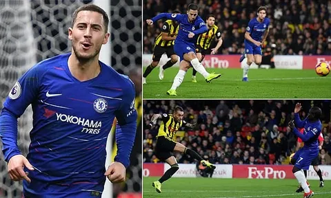 Hazard nổ cú đúp, Chelsea nhọc nhằn "giành quà" trong ngày lễ Boxing day